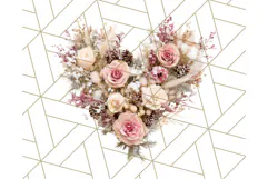 Whimsy Winter Florals Clipart PNG, Christmas Png Clipart Product Image 5