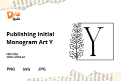 Publishing Initial Monogram Art Product Image 1