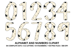 Halloween Alphabet Clipart PNG, watercolor letters doodle Product Image 5