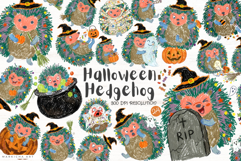 Halloween Hedgehog Clipart Product Image 1