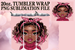 ENCHANTED EVENINGS 20oz TUMBLER WRAP, Afro Girl Product Image 1