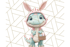 Dinosaur Costume Clipart, Cute Dinos in Halloween Outfits Product Image 4