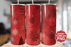 Christmas Red Tumbler | Christmas Tumbler Wrap Product Image 1