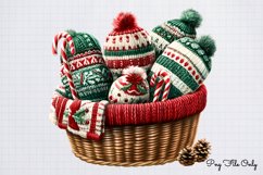 Christmas Baskets Clipart PNG Product Image 1