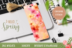 Cute Flowers Bookmark Printable, Floral Bookmark Print Product Image 1