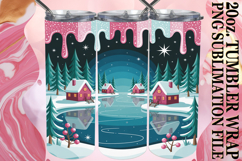 Sweet Sublimation 20oz tumbler wrap, Winter Product Image 1