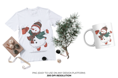 Christmas Snowman Clipart Product Image 4