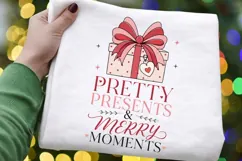 Pretty Presents and Merry Moments PNG Sublimation Design Product Image 2