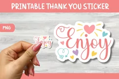 Small Business Thank You Stickers - Enjoy Product Image 1