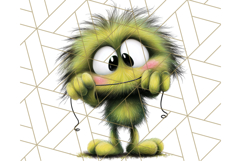 Quirky Monster Clipart PNG, Funny Spooky Creatures Product Image 5