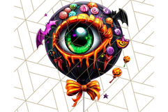 Spooky Halloween Eye PNG, Cute Eyeballs Halloween Clipart Product Image 5