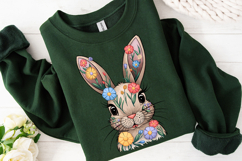 Cute Easter Bunny Clipart, Happy Easter Sublimation PNG Product Image 4