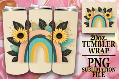 SWEET SERENITY 20oz TUMBLER WRAP, Rainbow Product Image 1