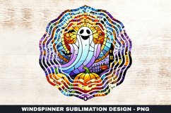 Halloween Boo Wind Spinner Sublimation Design Product Image 1