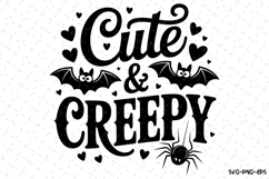 Cute &amp; Creepy Svg | Halloween Svg | Svg Cut Files Product Image 1