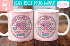 Self love club mug wrap sublimation PNG| Mental Health mug Product Image 2