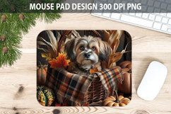 Dog Mouse pad Sublimation - Thanksgiving PNG Design Product Image 1