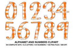 Halloween Alphabet Clipart PNG, watercolor letters doodle Product Image 5