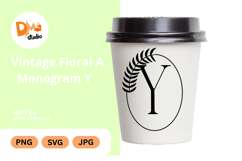 Vintage Floral Monogram Product Image 1