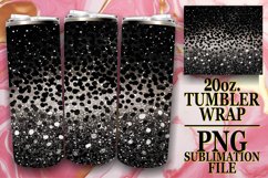 Glittery Floral Leopard Tumbler Wrap - Sublime Sparkle Product Image 1