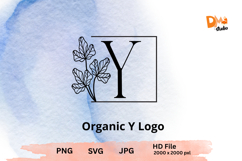 Organic Logo Monogram - Elegant Nature JPG | PNG | SVG Product Image 1