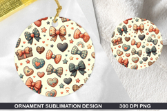 Valentine Stained Glass Ornament PNG, Digital Download File Product Image 1