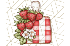 Cottagecore Strawberry Kitchen PNG Clipart, Retro Fruit Png Product Image 5
