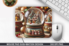 Mouse Pad Sublimation, Christmas Mouse Pad PNG Design Product Image 1