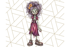 Bold Zombie Clipart PNG, Creepy Halloween Clip Art Product Image 5