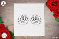 Rose Bud Earrings Laser Cut | Jewerly | SVG Product Image 2
