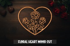 28 Wood Cut Valentine Heart SVG I Paper Cut Valentine Heart Product Image 26