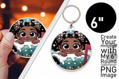 Winter Charm with Keychain Delights: Sublimation Magic Product Image 1