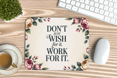 Inspirational Quotes Mouse Pad, Motivational PNG Sublimation Product Image 1