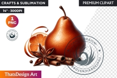 Autumn Clipart, Cozy Fall PNG Baking &amp; Kitchen, Bakery Product Image 1