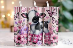 Cow Valentine's Day Tumbler Wrap Sublimation Product Image 1