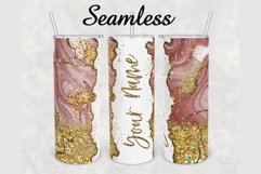 Watercolor Glitter Marble 20 oz sublimation design tumbler Product Image 1