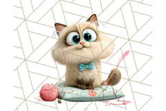 Pet Shop Clipart, Cute Big Eyed Animals, Kawaii Pets PNG Product Image 5