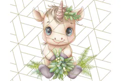 Woodland Nursery Baby Animals And Fantasy Forest PNG Clipart Product Image 5