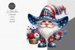Patriotic Gnome, Patriotic Sublimation, 4th of July Product Image 1