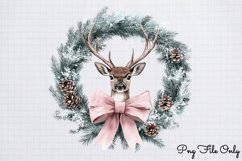 Retro Pink Christmas Sublimation Clipart PNG Product Image 1