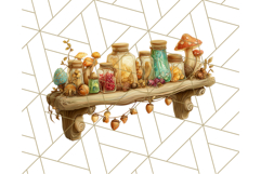 Woodland Potion Clipart Forest Apothecary Elements PNG Product Image 5