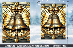 Garden Flag Sublimation| Christmas Garden Flag PNG Design Product Image 1
