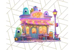 Halloween Candy Shop Clipart PNG, Trick or Treat Clip Art Product Image 5