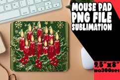 Cheerful Mouse Mat Sublimation Style, 3D Xmas Product Image 1