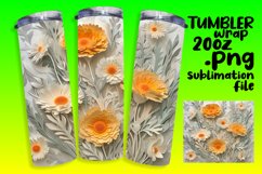 3D Flower Hole Wrap for 20oz Tumblers - Sublimation Product Image 1