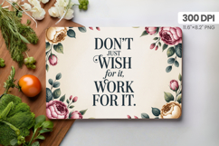 Inspirational Quotes Cutting Board PNG Design, Motivational Product Image 1