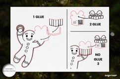 Gingerbread Man Santa Tracker Ornament SVG | Laser Cut Product Image 4