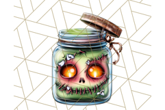 Halloween Monster Clipart PNG, Monsters in Jars, Spooky Png Product Image 5