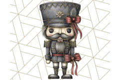 Dark Nutcracker Clipart Gothic Holiday Ballet PNG, Christmas Product Image 5