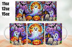 Halloween Boo Mug Wrap Sublimation 11oz, 12oz, 15oz Product Image 1
